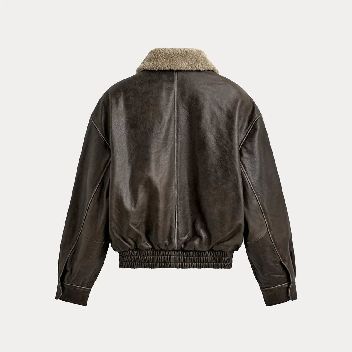 Contrast Cropped Bomber Jacket