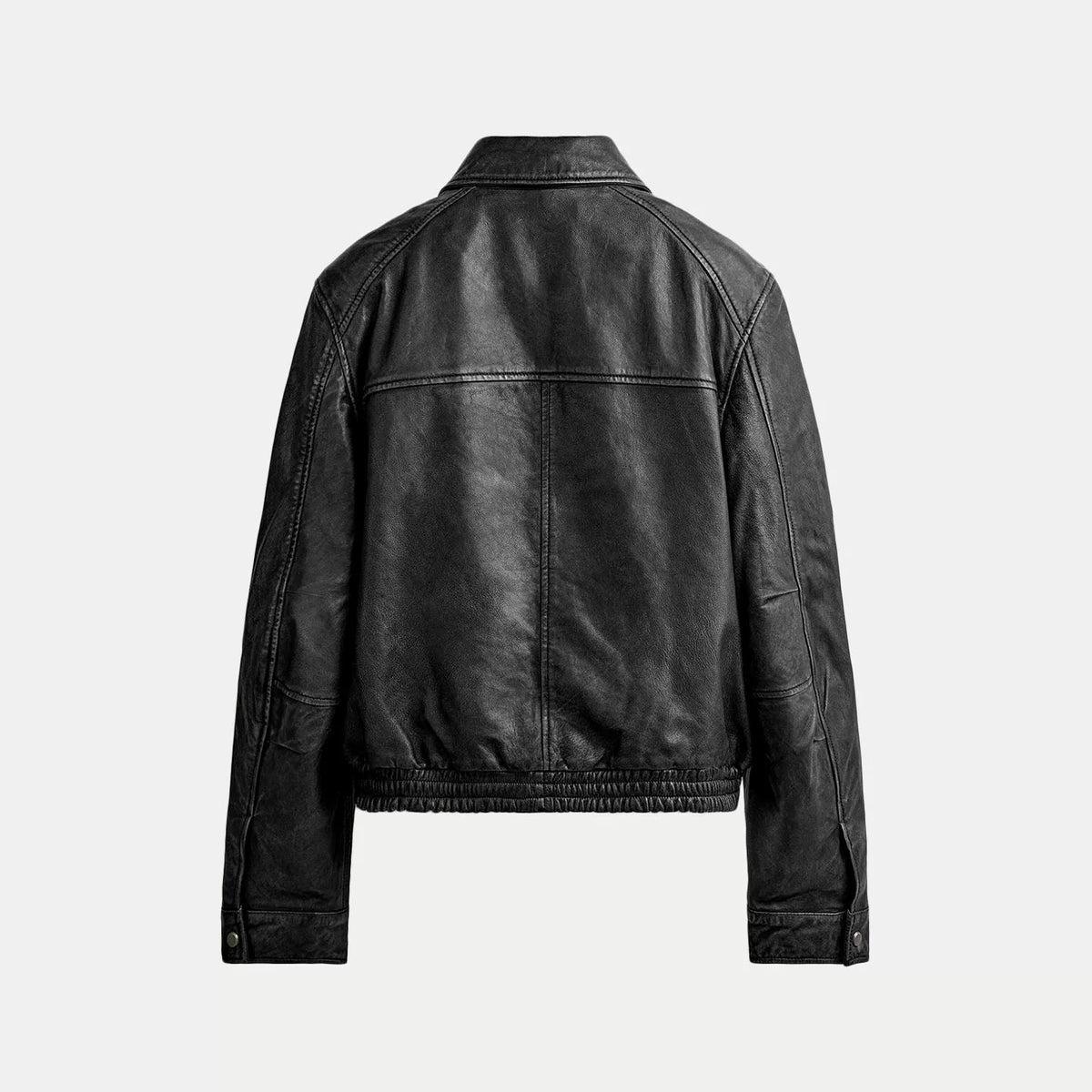 Cropped Zip Collar Jacket