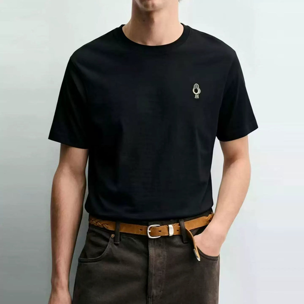 Avocado Embroidered Print T-Shirt