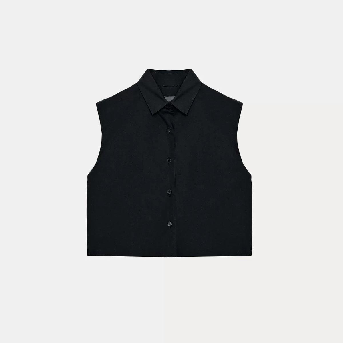 Sleeveless Collared Sculpted-Back Top
