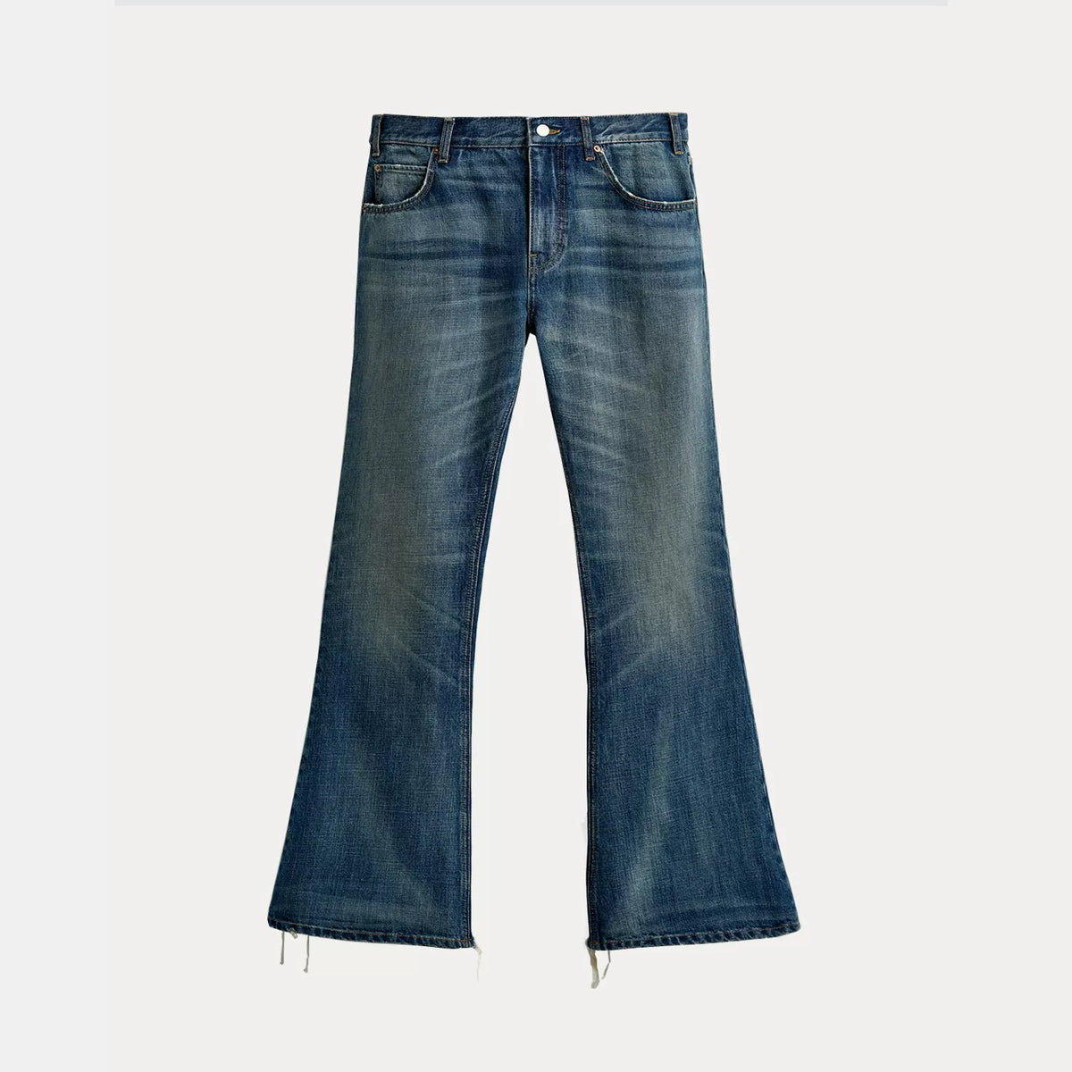 Mid-Rise Flared Jeans