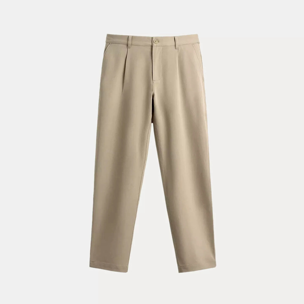 Pleat Detail Stretch Trousers