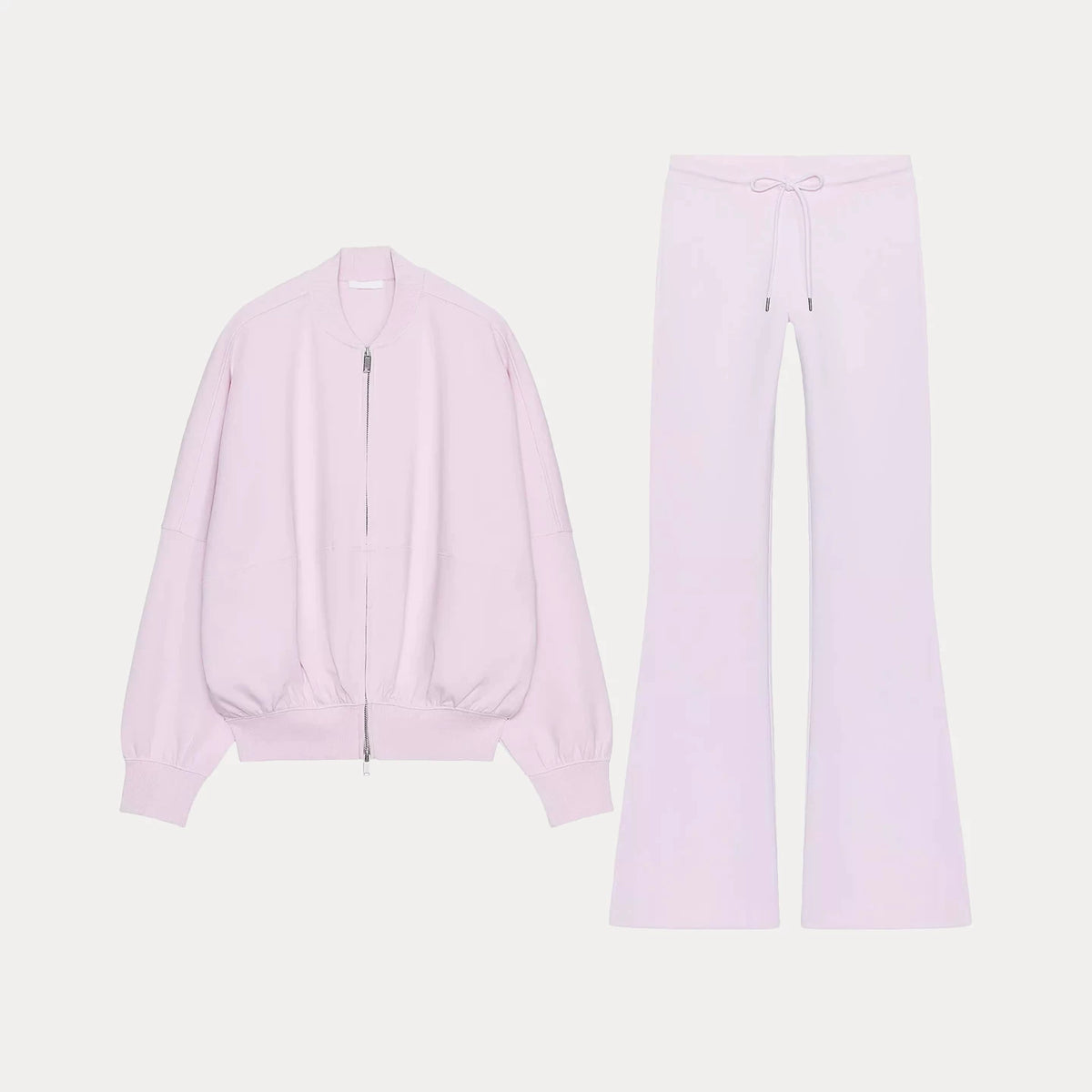 Bomber Jacket and Flared Trousers Set