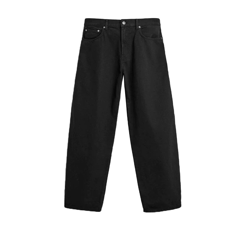 Balloon-Fit Washed Jeans