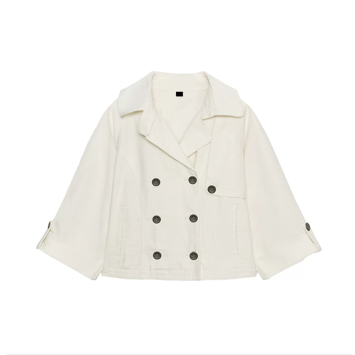 Adjustable-Sleeve Button Jacket