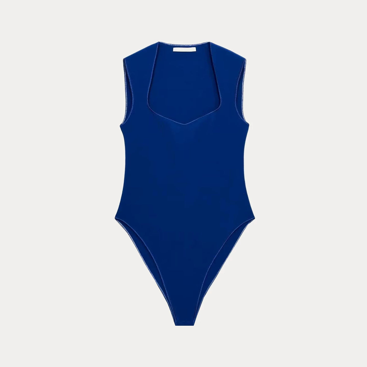 Square-Neck Stretch Bodysuit