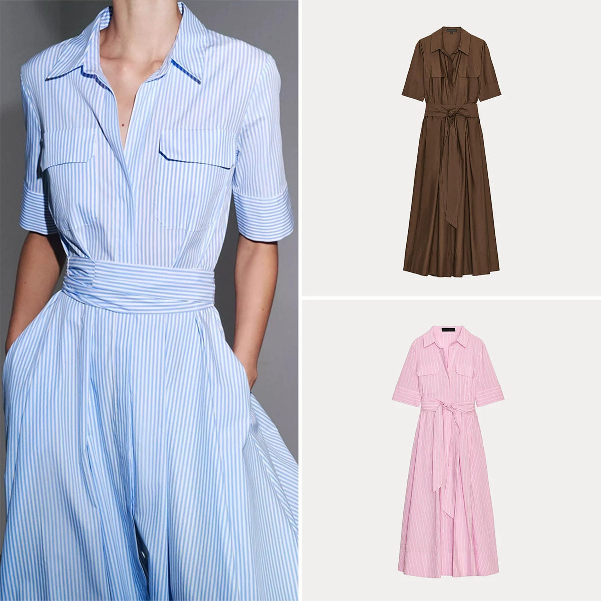 Poplin Shirt Dress