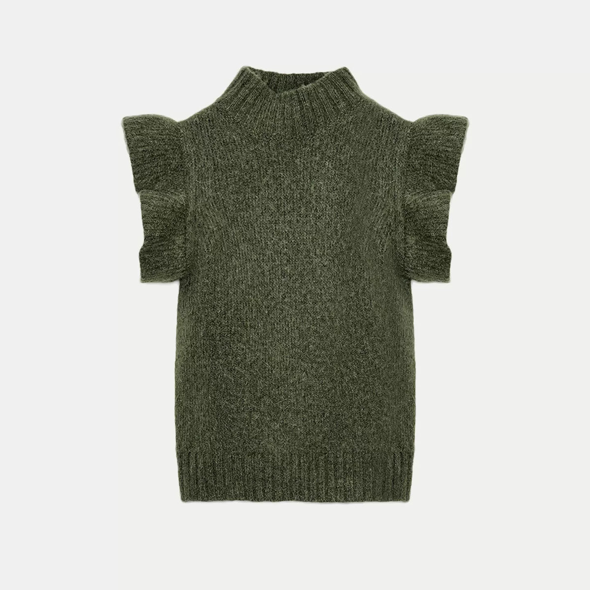 Two-Tone Layered Knit Vest