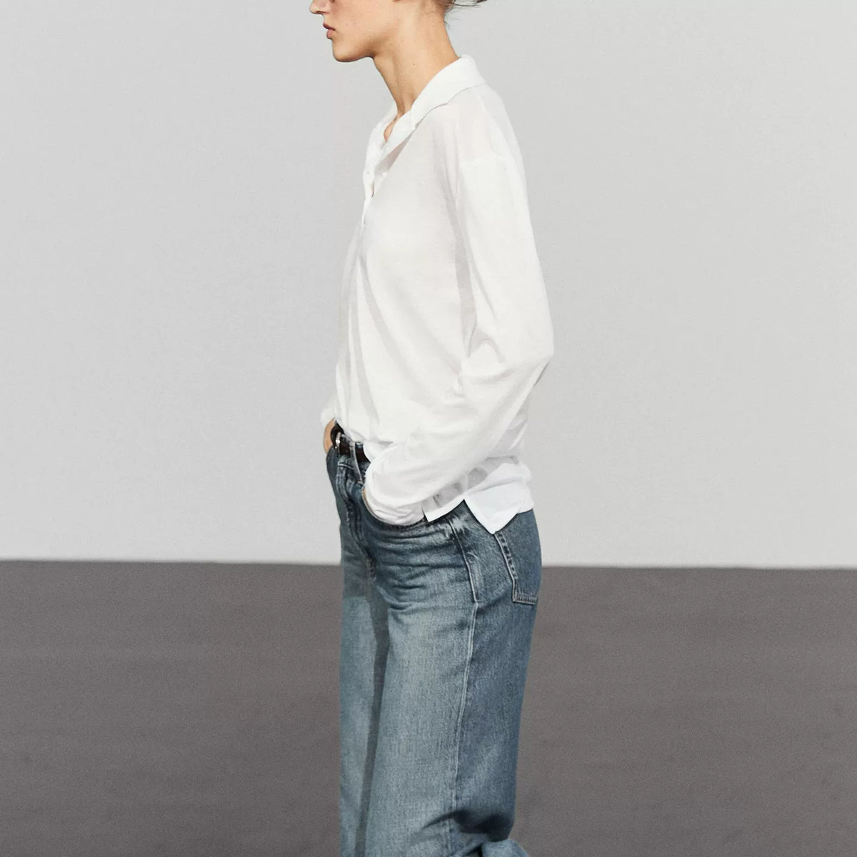 Refined Long-Sleeve Polo