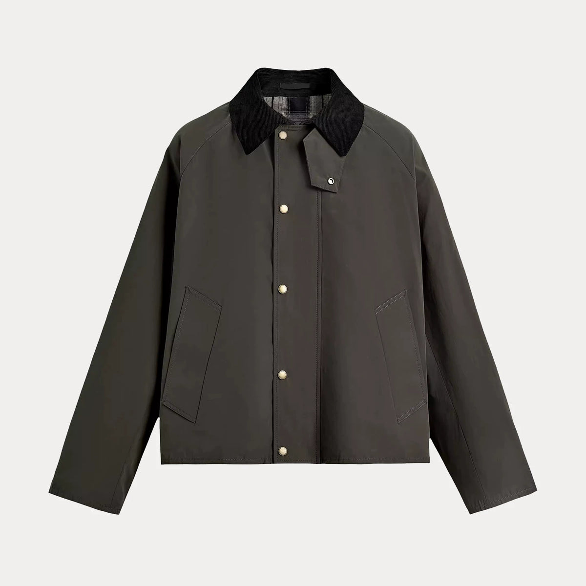 Technical Contrast Collar Jacket