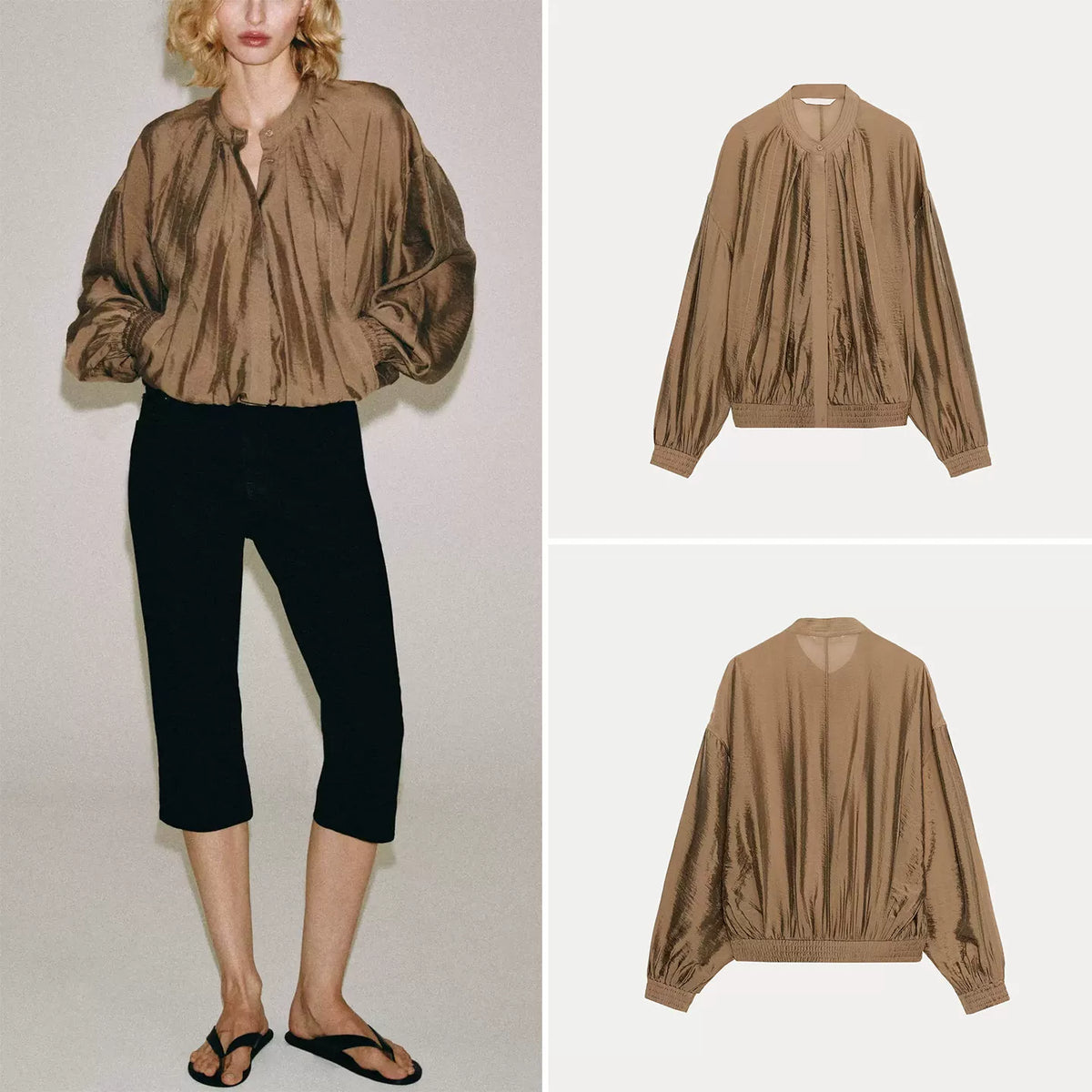 Drapey Long-Sleeve Shirt