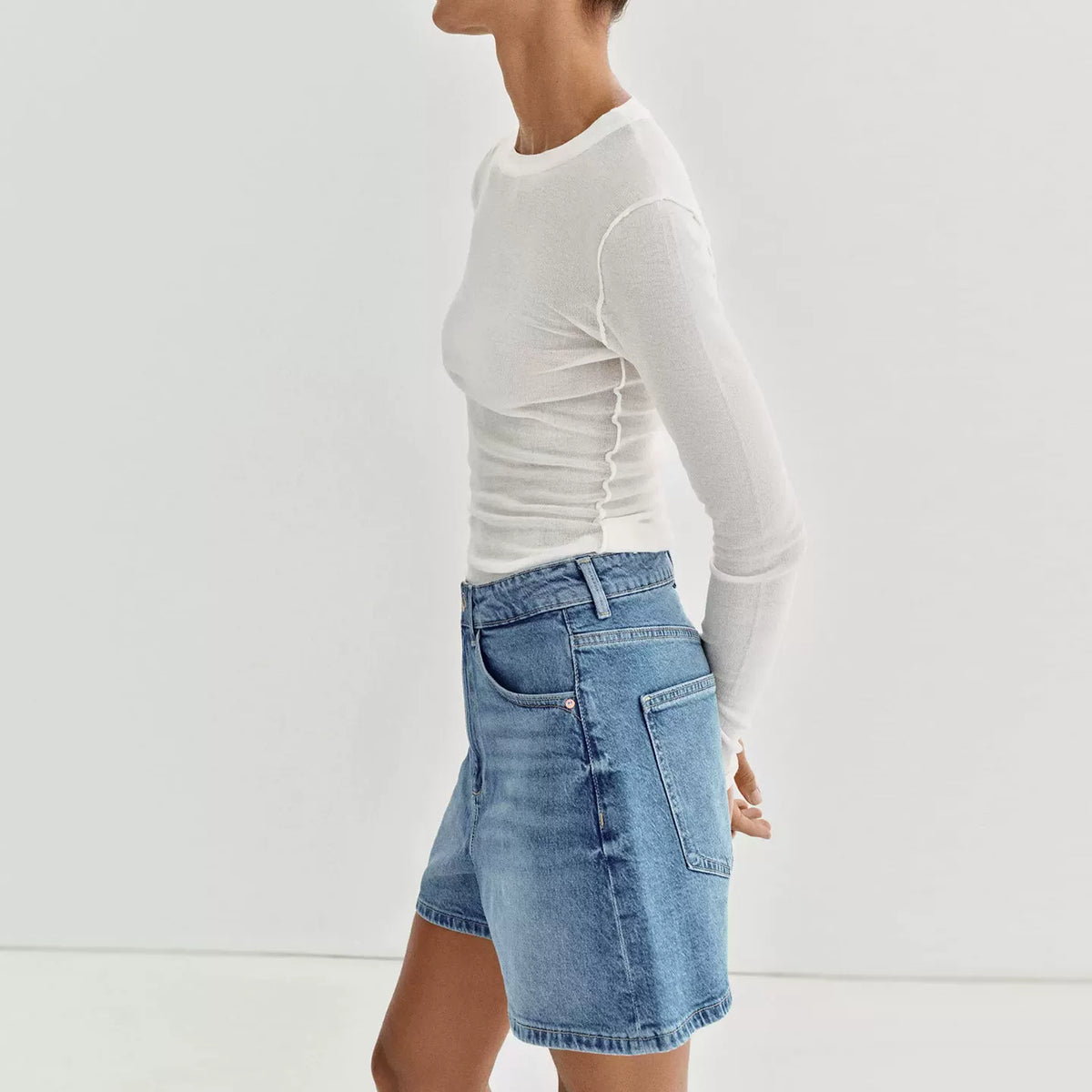 High-Waist Relaxed Shorts