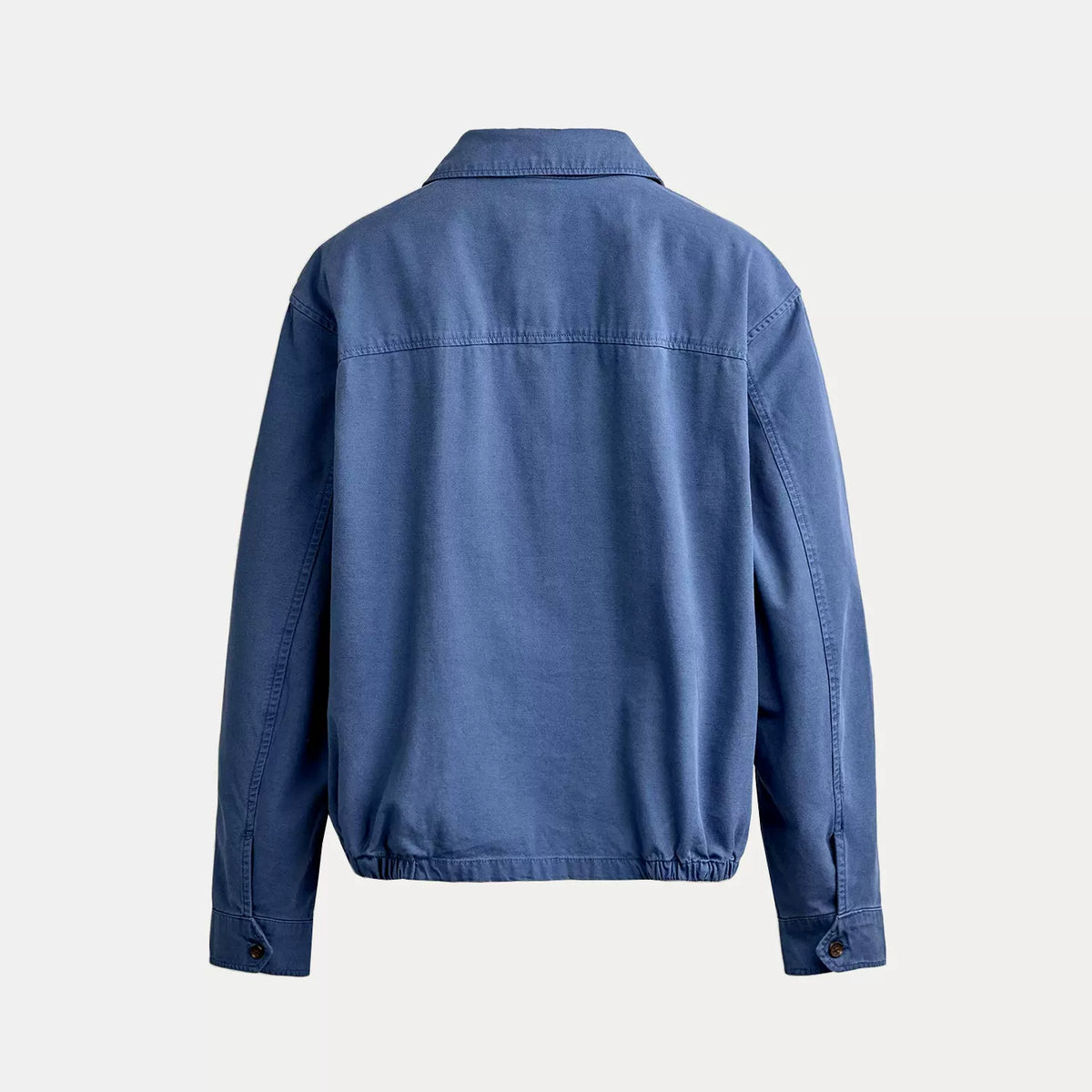 Washed Straight-Fit Collar Jacket