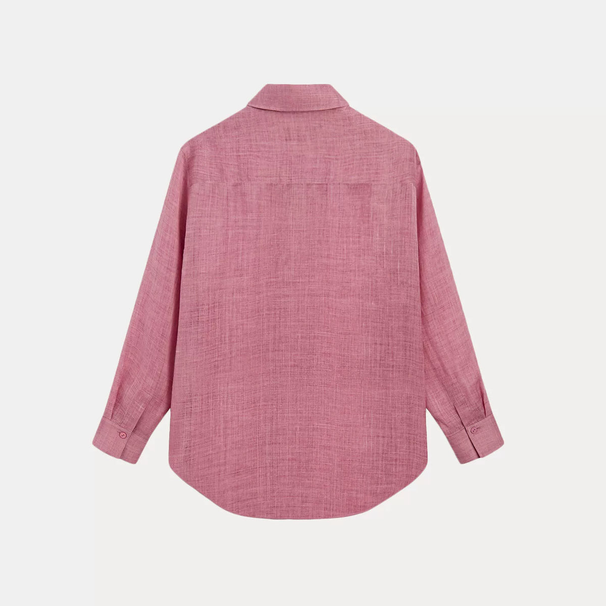 Oversized Collar Long-Sleeve Shirt