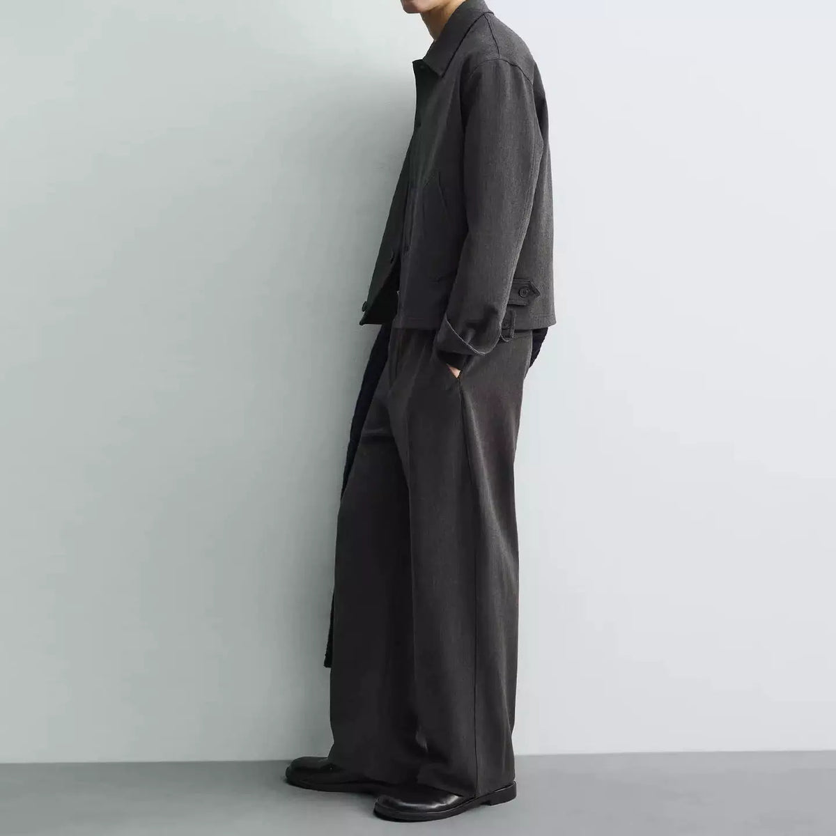Long-Sleeve Shirt and Trousers Set
