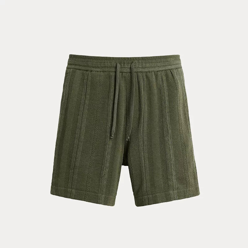 Striped Jacquard Shorts Set