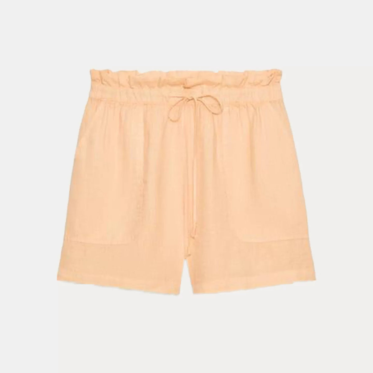 Pocket Shirt and Tie-Waist Shorts Set
