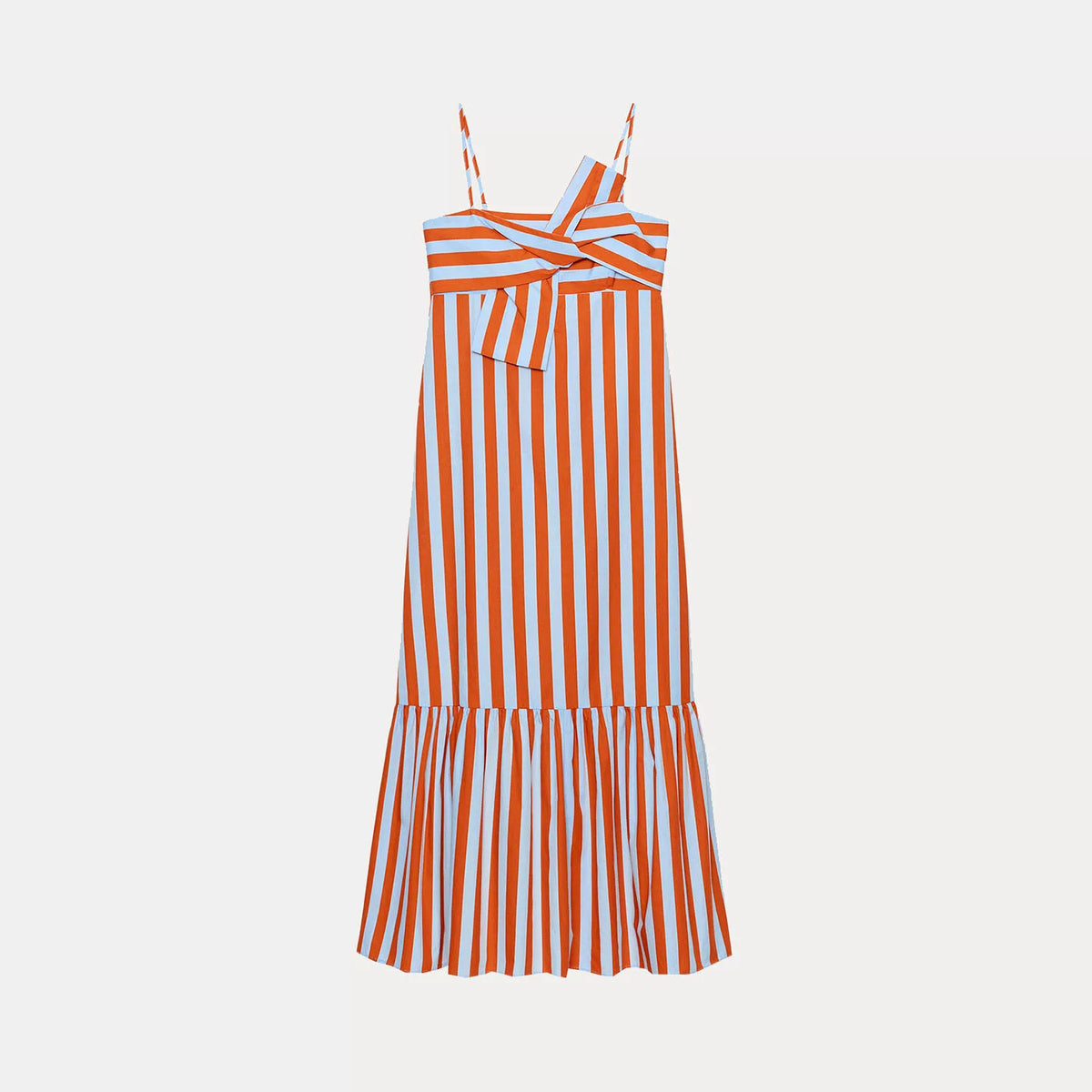 Striped Tiered Strap Dress