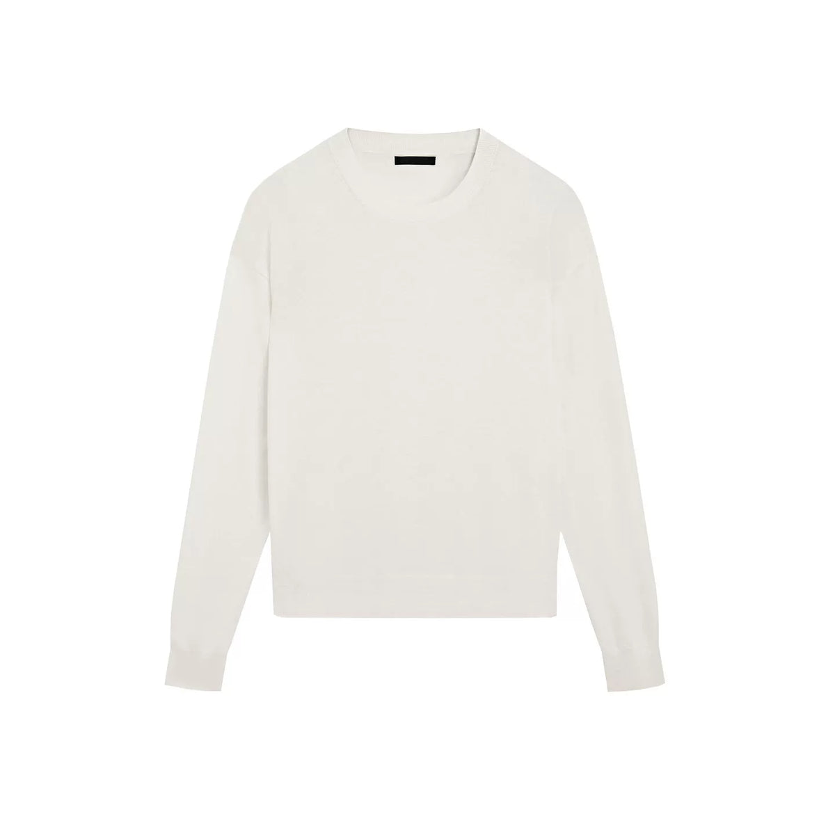 Crew Neck Long-Sleeve Knit Sweater