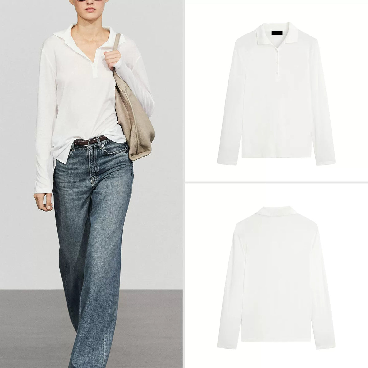 Refined Long-Sleeve Polo