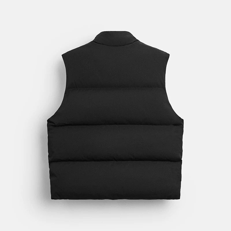 Stand-Collar Zip Vest