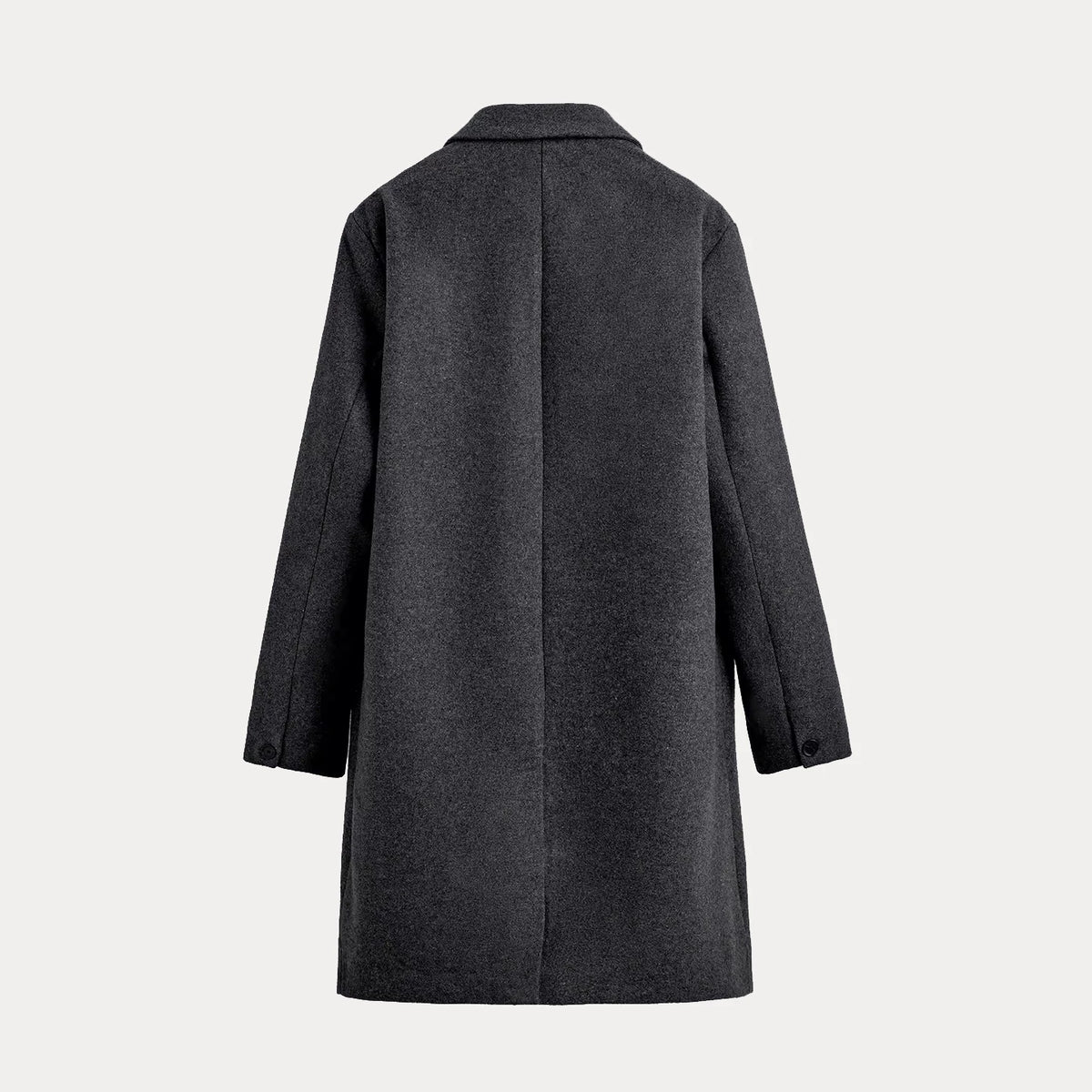 Slim Straight Wool-Blend Overcoat