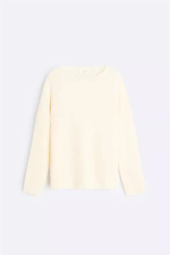 White Crew Neck Sweater