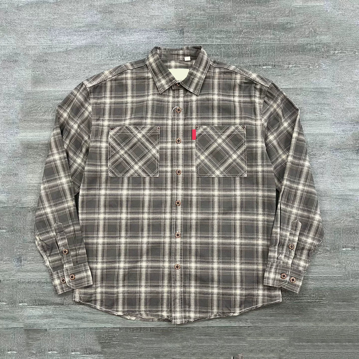 Retro Plaid Utility Overshirt