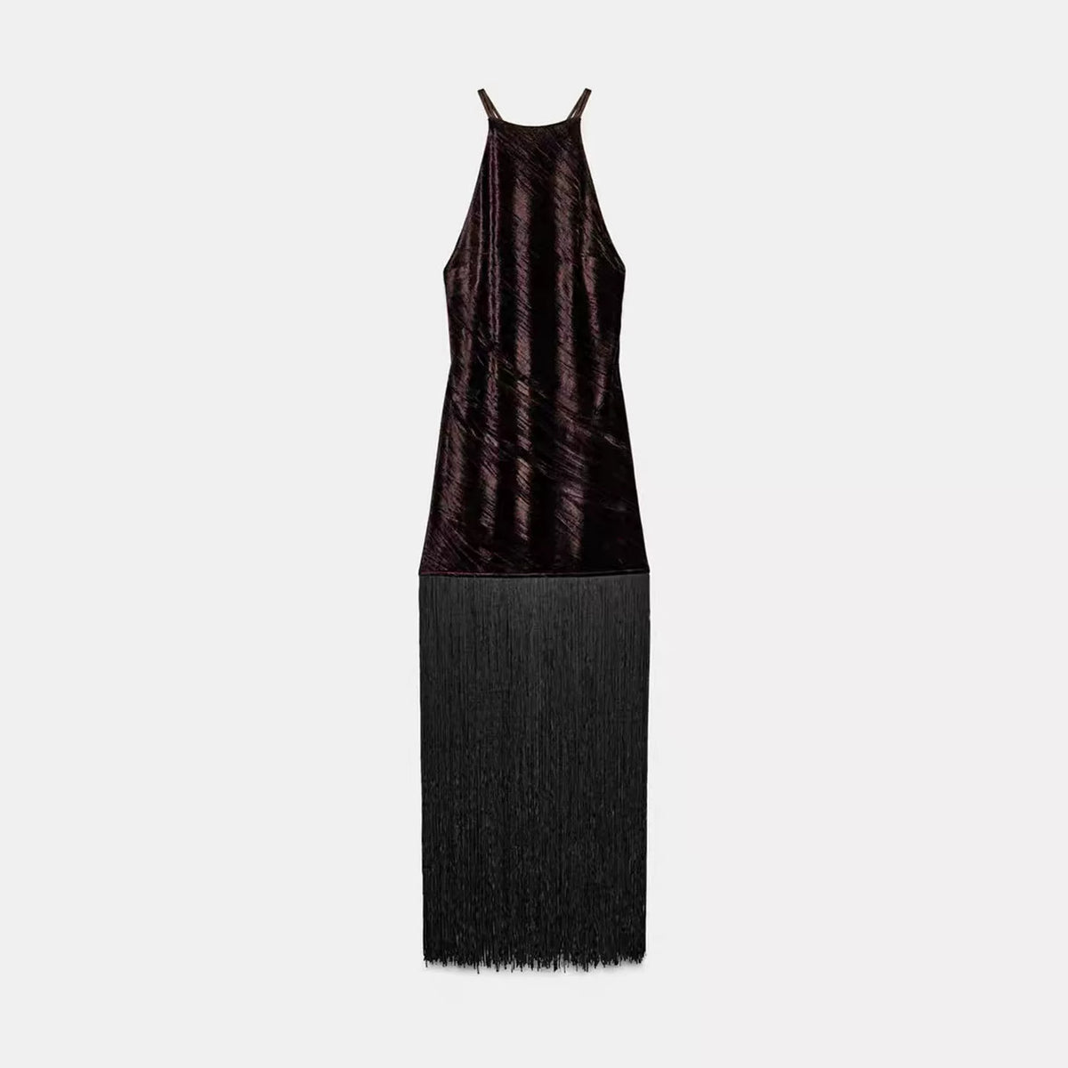 Tasselled Halter Dress