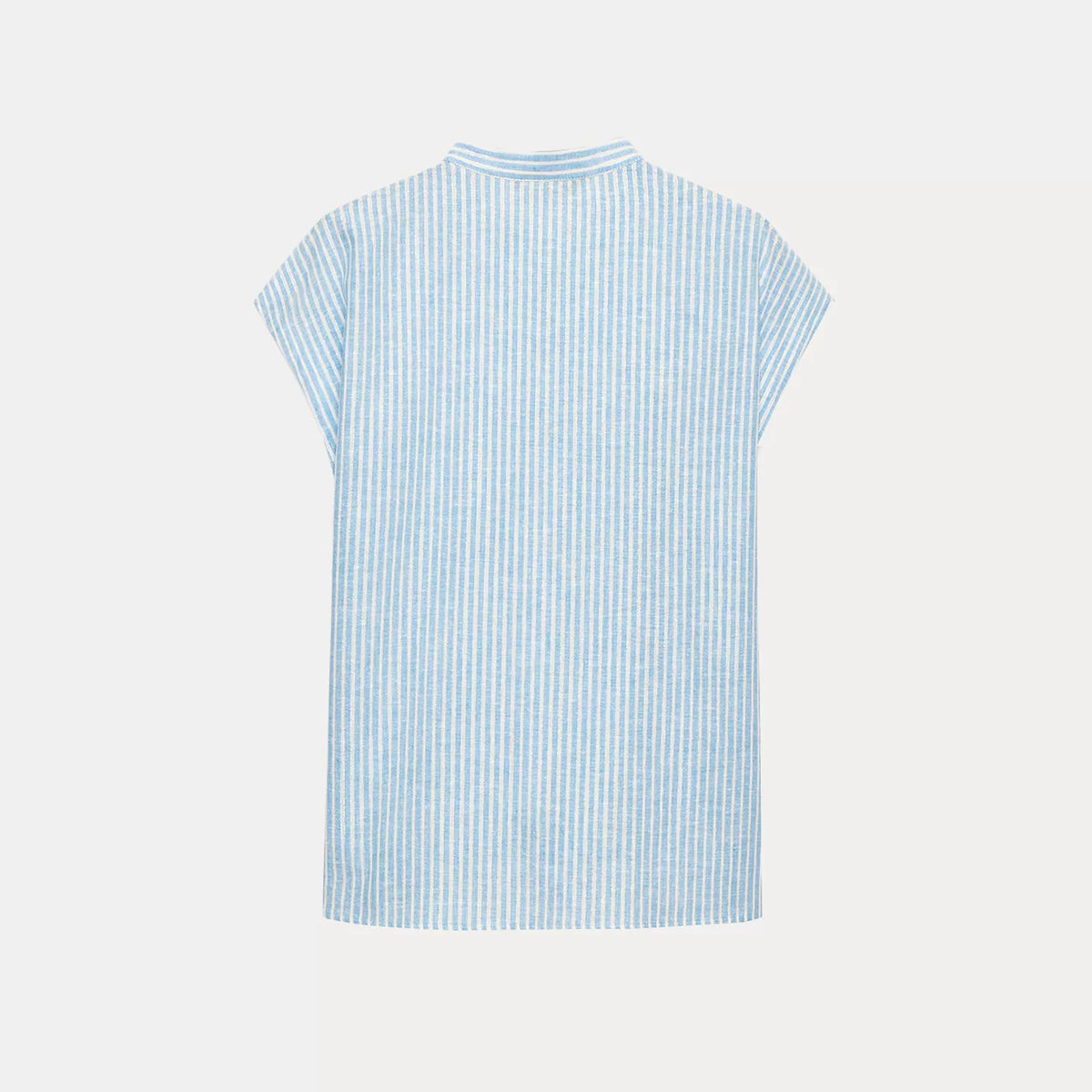 Striped Bow-Tie Sleeveless Shirt