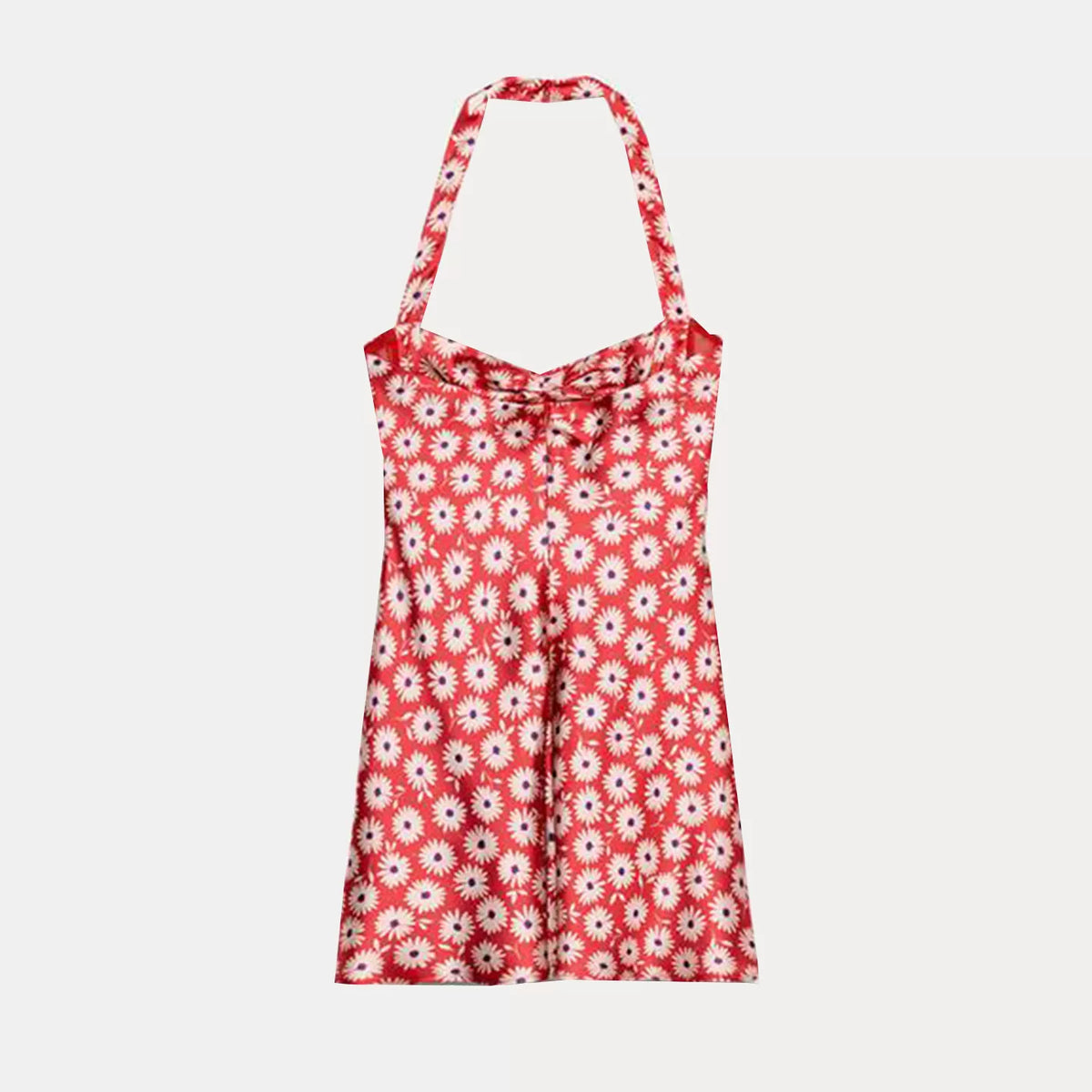 Floral Halter Mini Dress