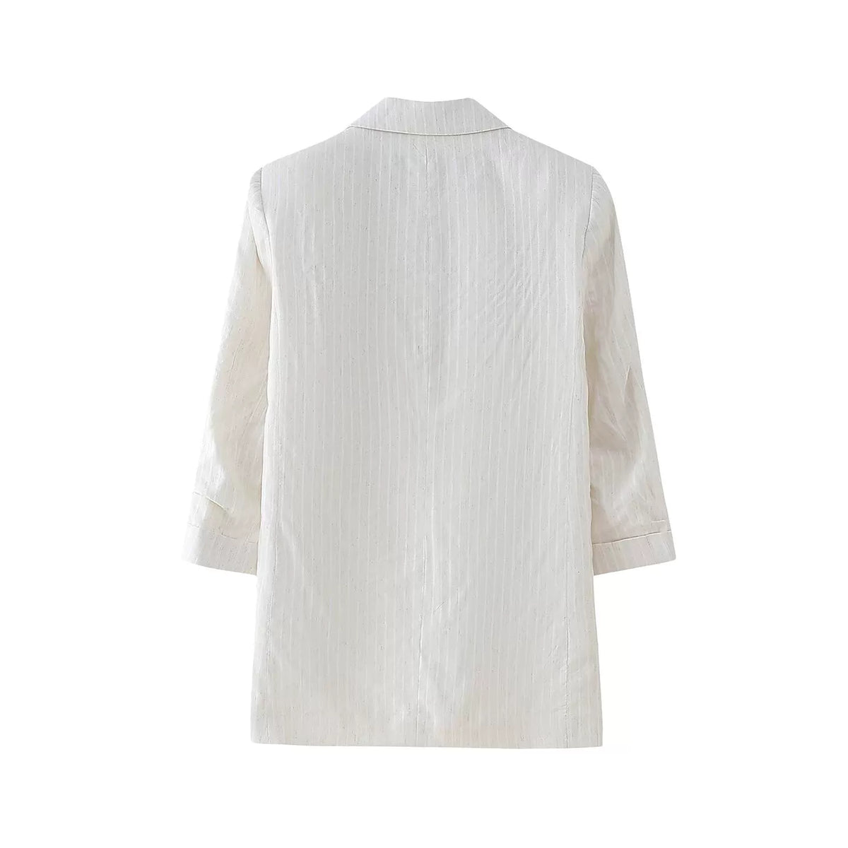 Roll-Sleeve Lapel Blazer