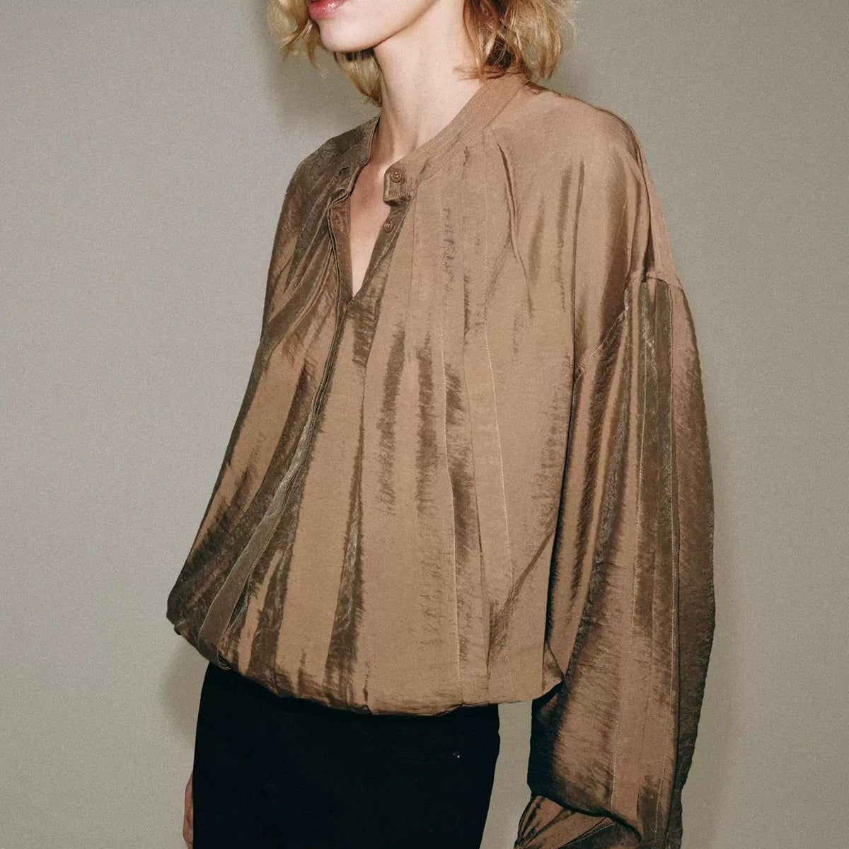 Drapey Long-Sleeve Shirt