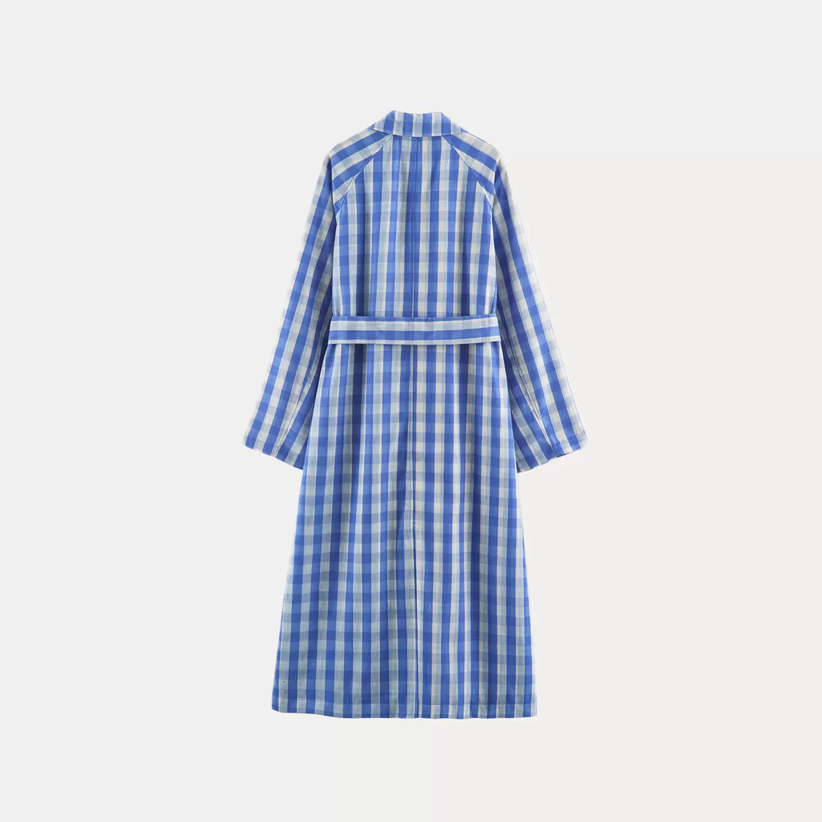 Belted Plaid Shirt Dress