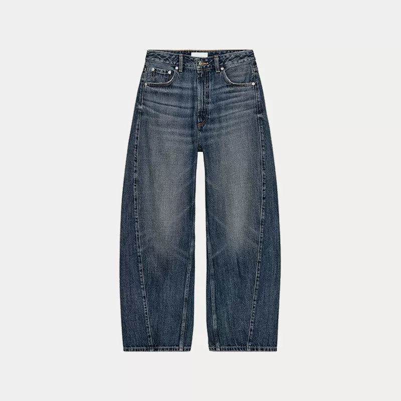 Balloon-Fit Mid-Rise Jeans