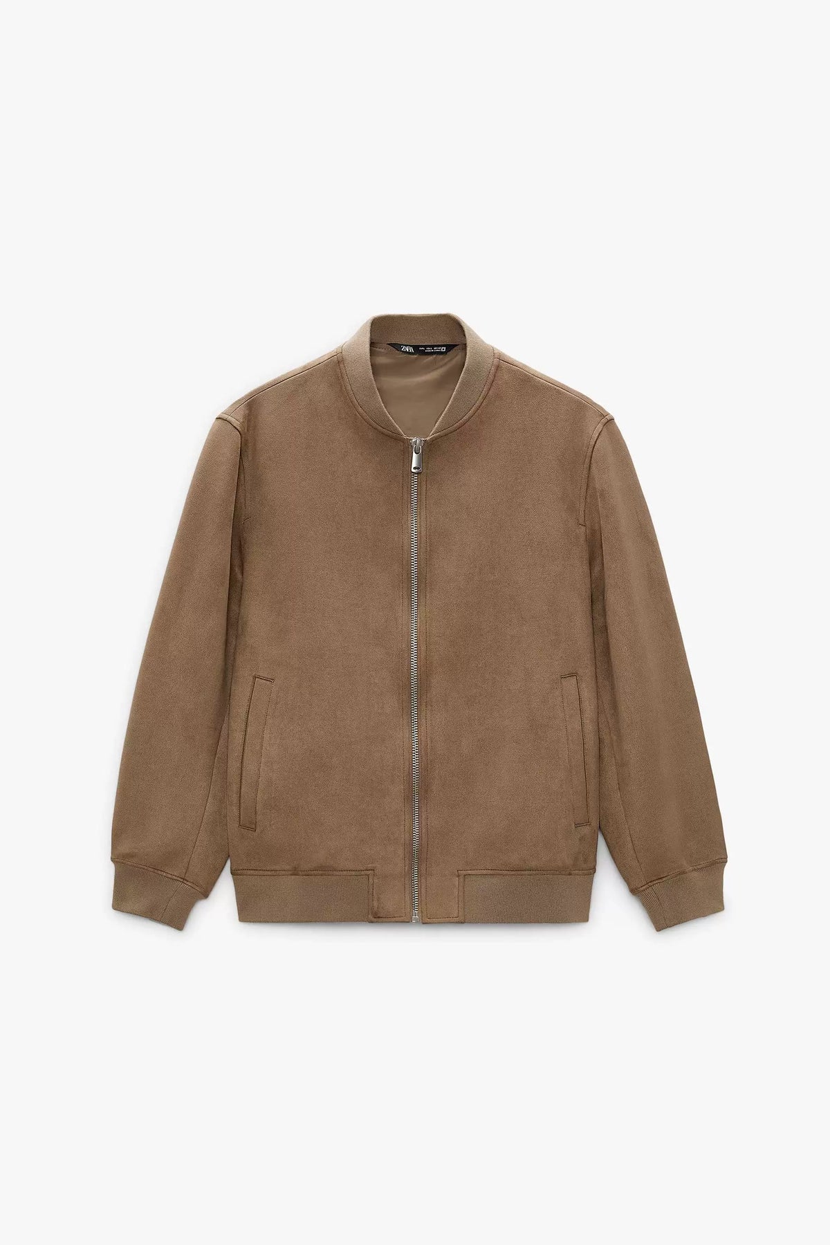 Suede-Effect Pilot Jacket