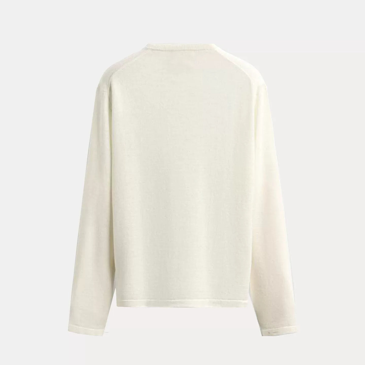 Button Placket Crew Knit Top