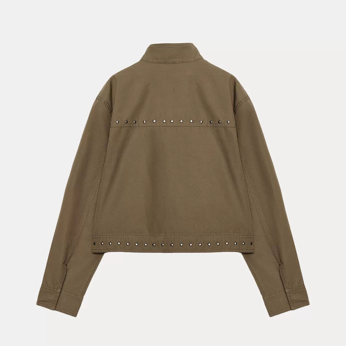 Star Stud Stand-Collar Jacket
