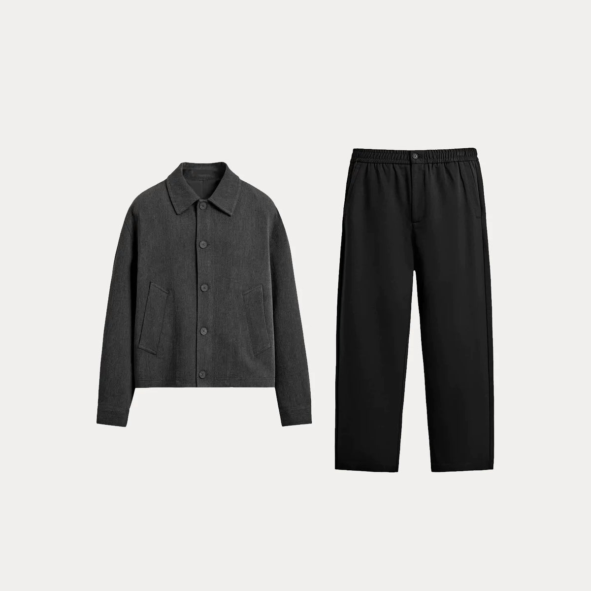 Long-Sleeve Shirt and Trousers Set