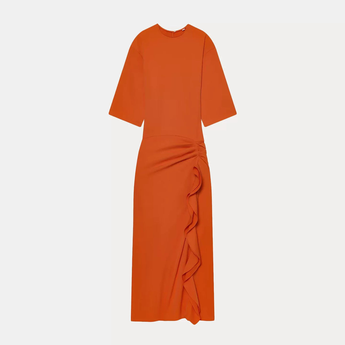 Gathered Midi Dress