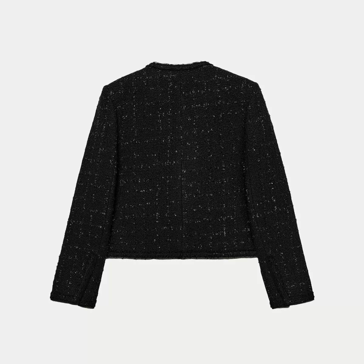 Crew Neck Button Jacket