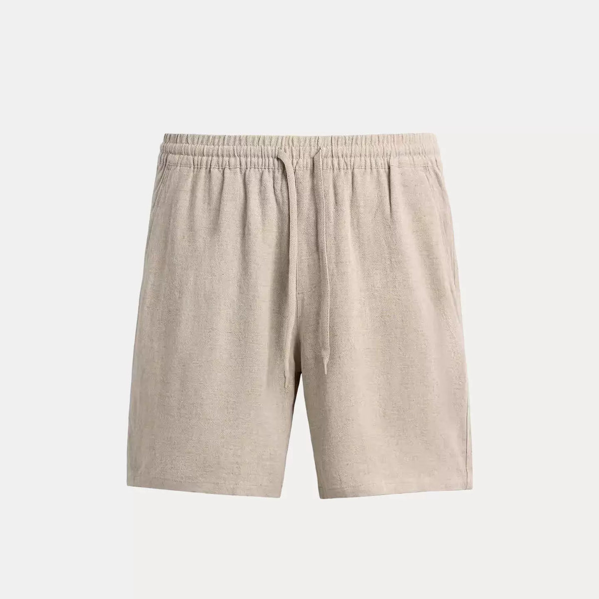Striped Elastic-Waist Shorts