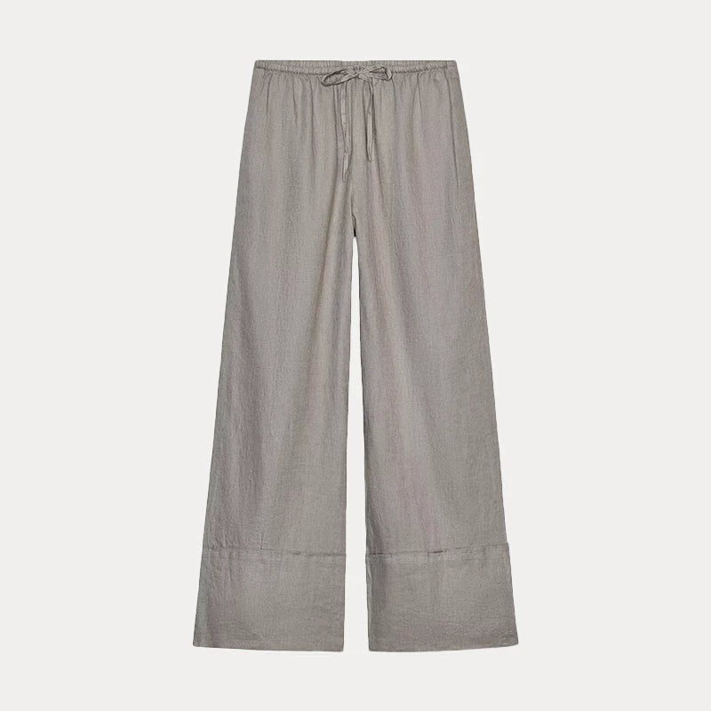 Relaxed Shirt & Wide-Leg Trousers Set