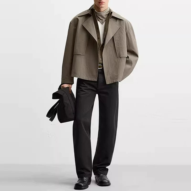 Lightweight Cropped Trench Coat