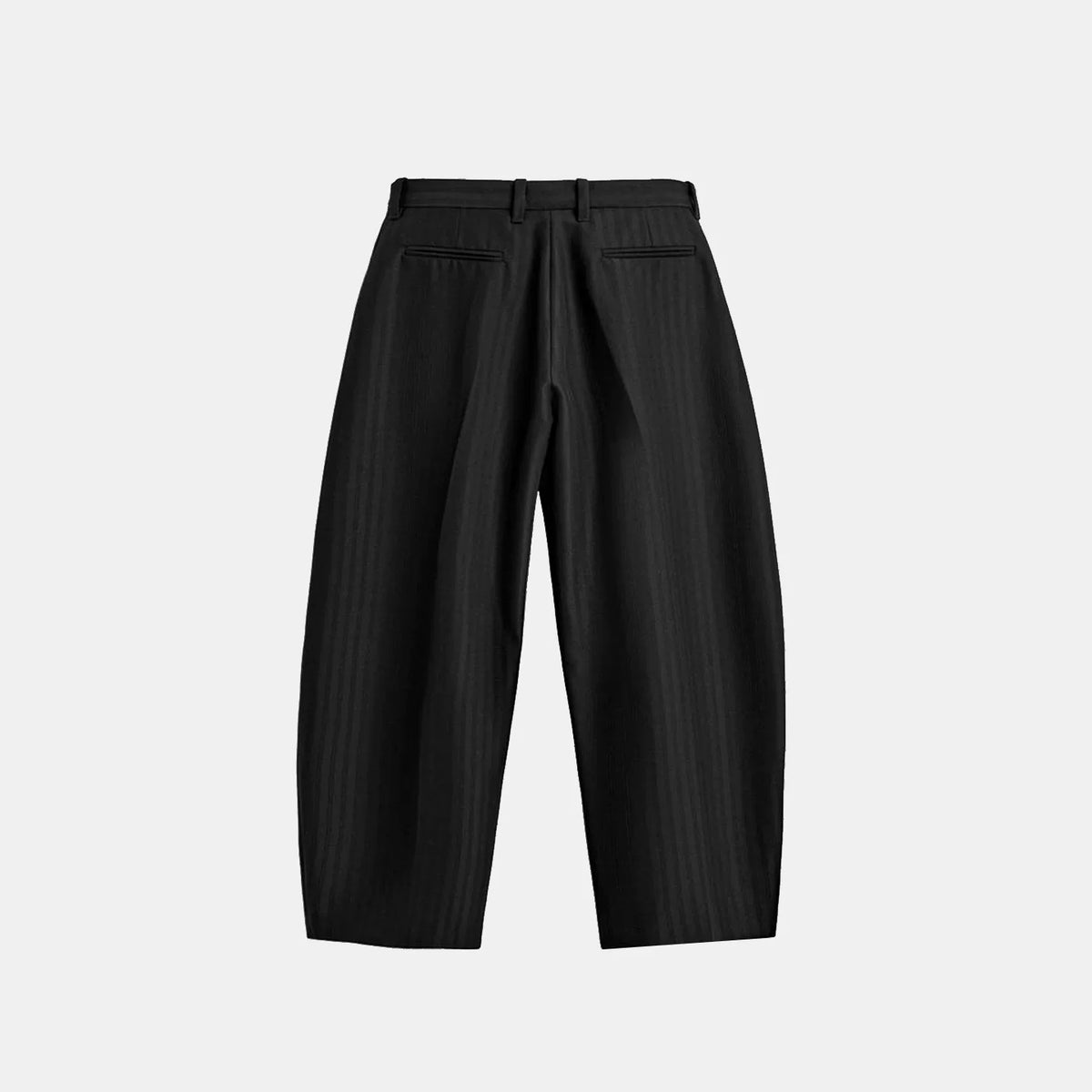 Curved-Cut Tailored Trousers