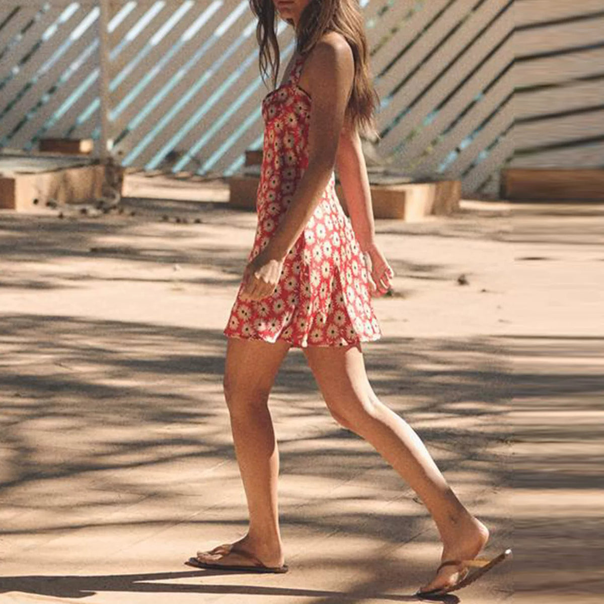 Floral Halter Mini Dress