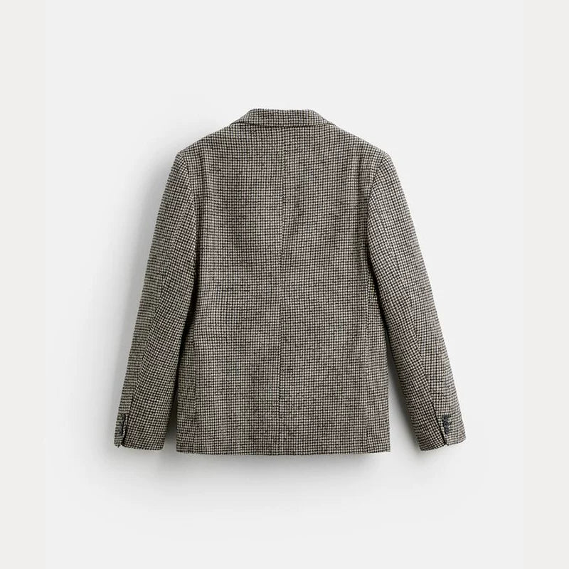 Houndstooth Slim Blazer