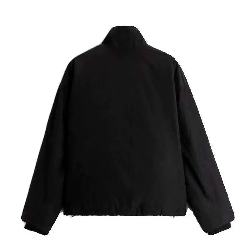 Stand Collar Pocket Utility Jacket
