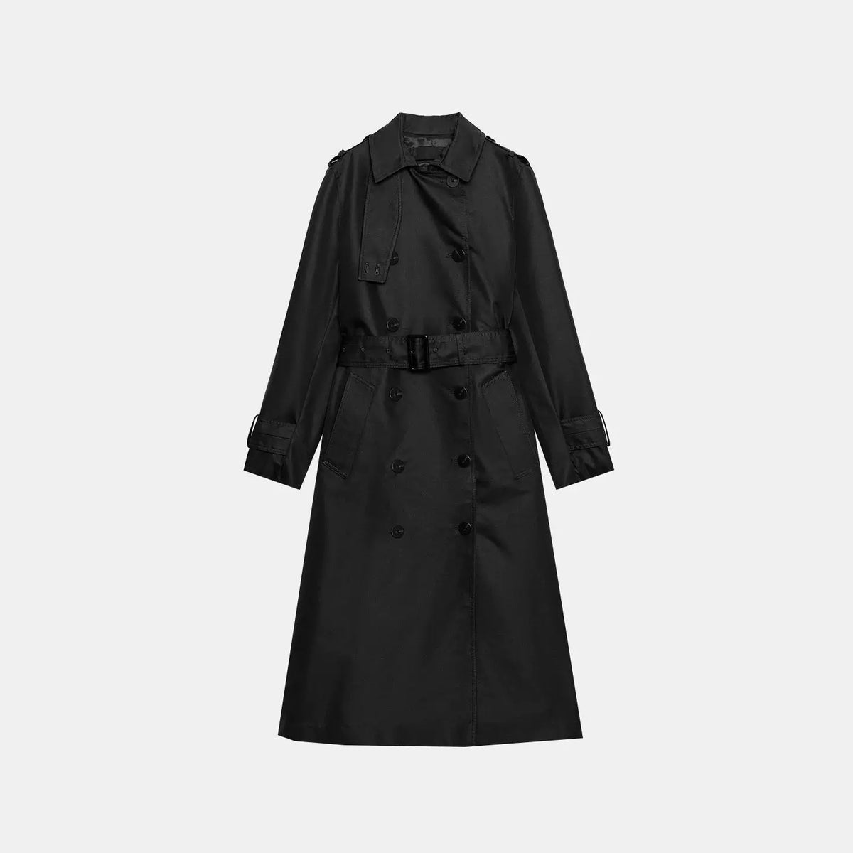Belted Midi Trench Coat