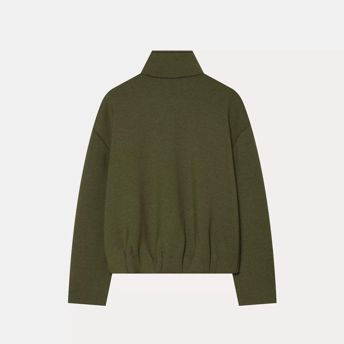 Stand-Collar Zip-Front Jacket